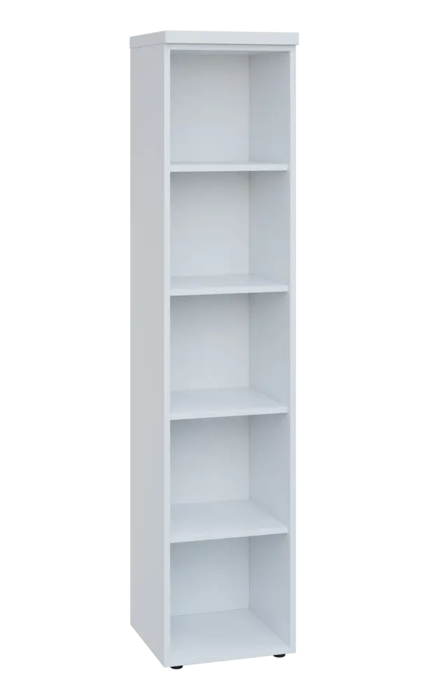 SIN 5 - 4N kancelářská skříň, nika, 1820x400x400, bílá